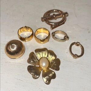 Lot Monet Jeri Lou Western Germany scarf clips